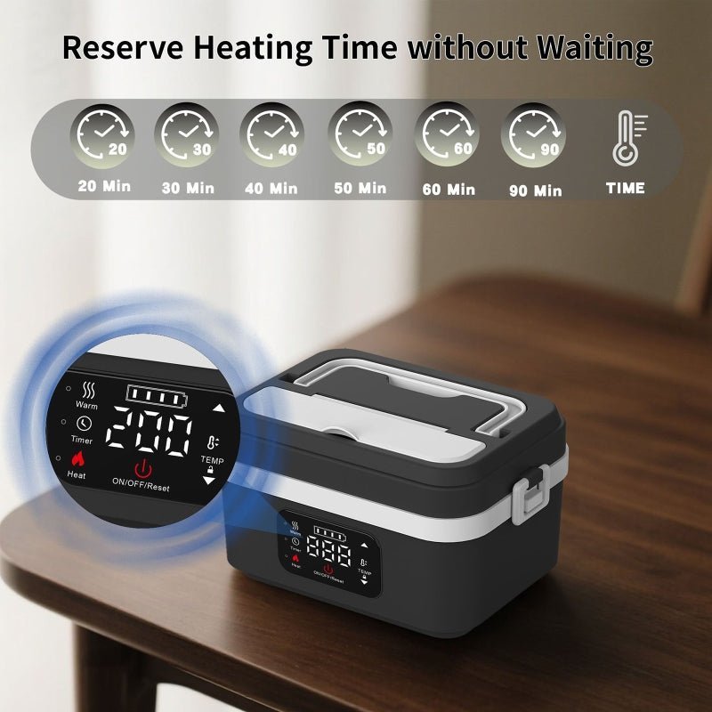 Wireless Self-Heating Lunch Box — WORKWARM 1000ml USB-C Battery 3
