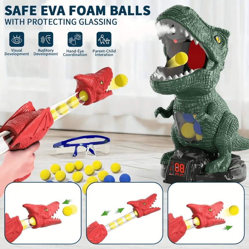 Dinopop Blaster – Dinosaur Foam Ball Shooting Game for Kids 5