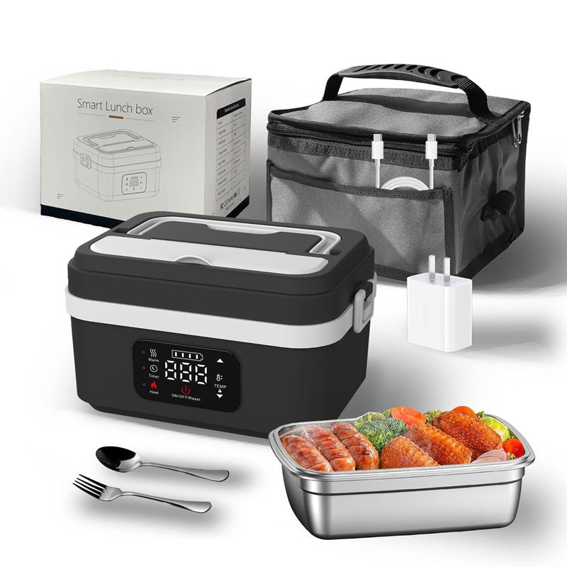 Wireless Self-Heating Lunch Box — WORKWARM 1000ml USB-C Battery 8