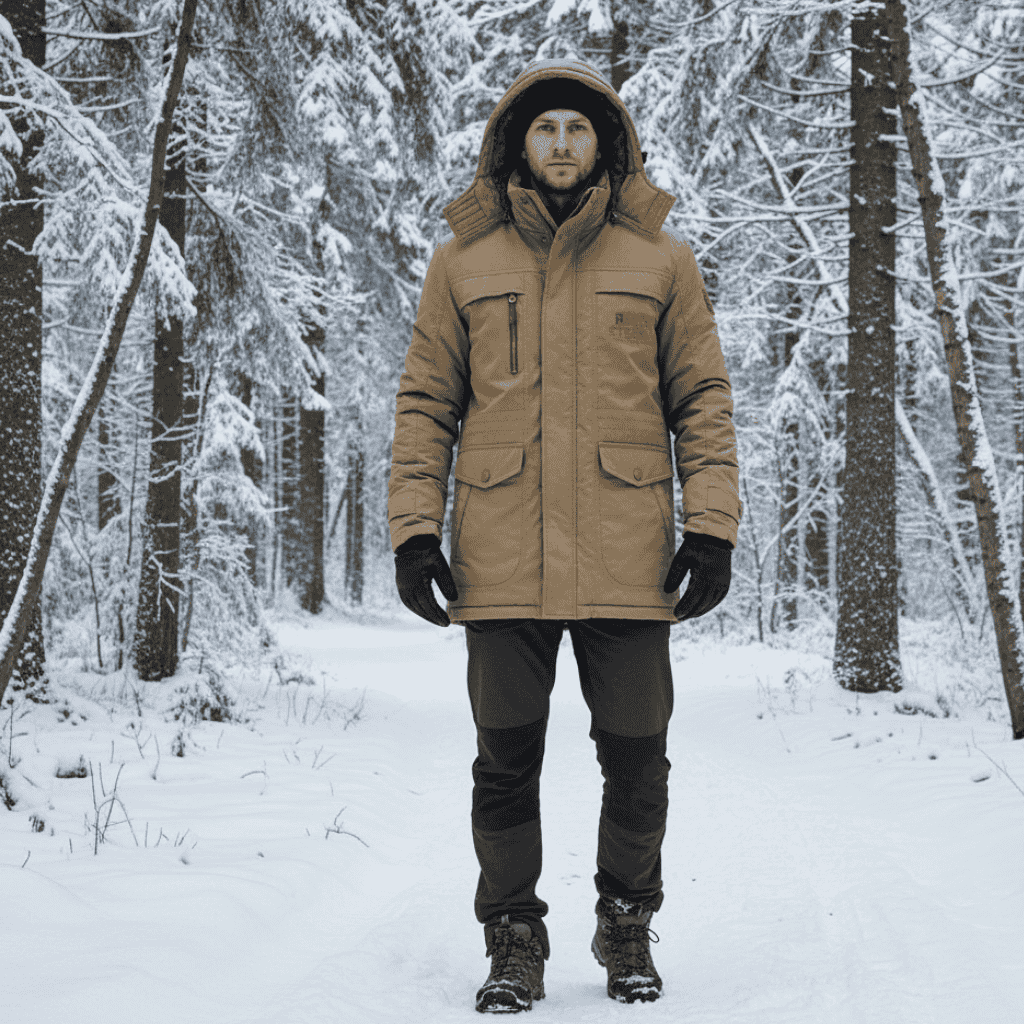 FrostGuard Padded Winter Parka — Windproof Hood Fleece Lining 12