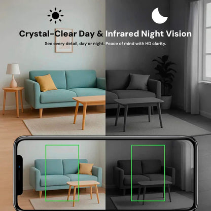 Mini Beveiligingscamera WiFi HD 1080P met Nachtzicht en Bewegingsmeldingen