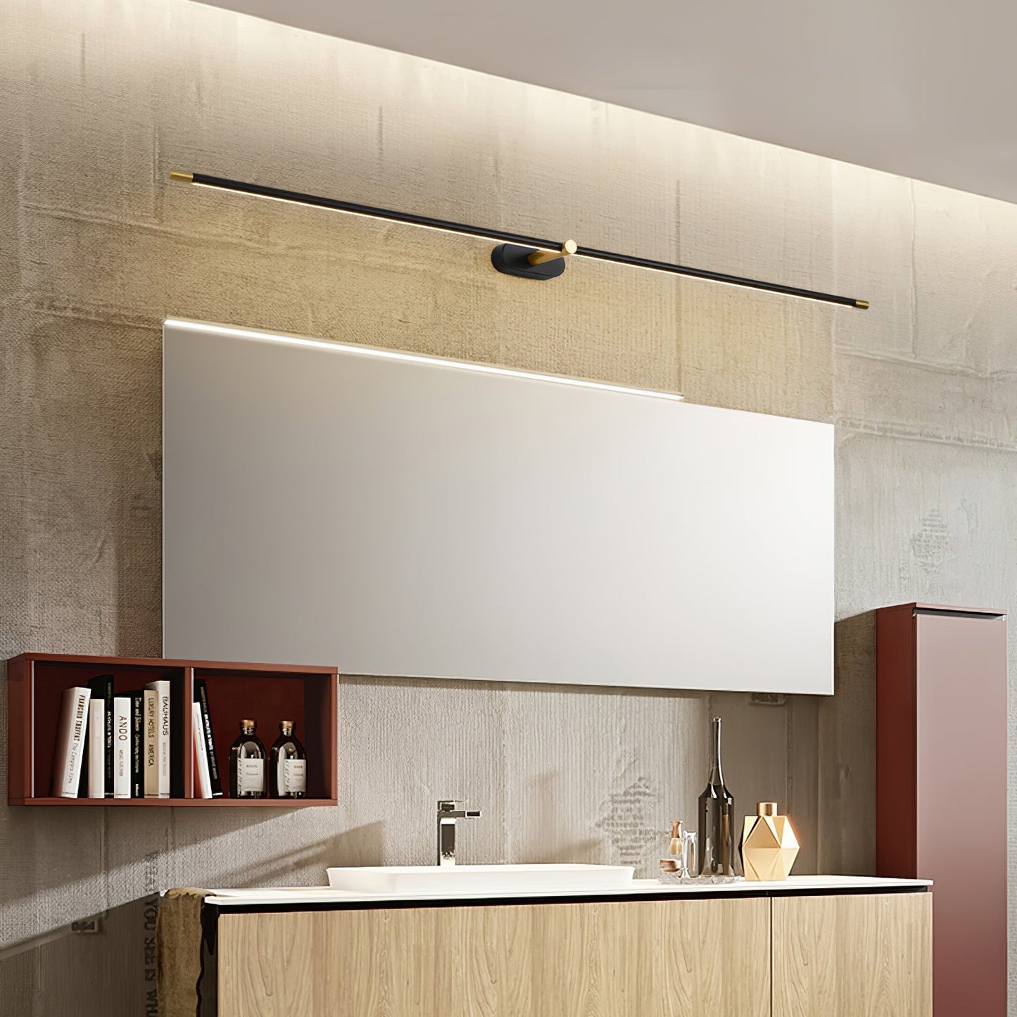 Lampada da Parete LED Lineare Ultra Slim in Alluminio