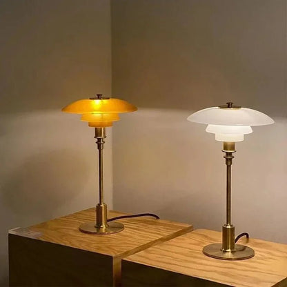 Nordic LED Glass Table Lamp — Minimalist Warm Light 3000K 6
