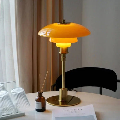 Nordic LED Glass Table Lamp — Minimalist Warm Light 3000K 7