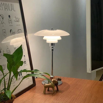 Nordic LED Glass Table Lamp — Minimalist Warm Light 3000K 5