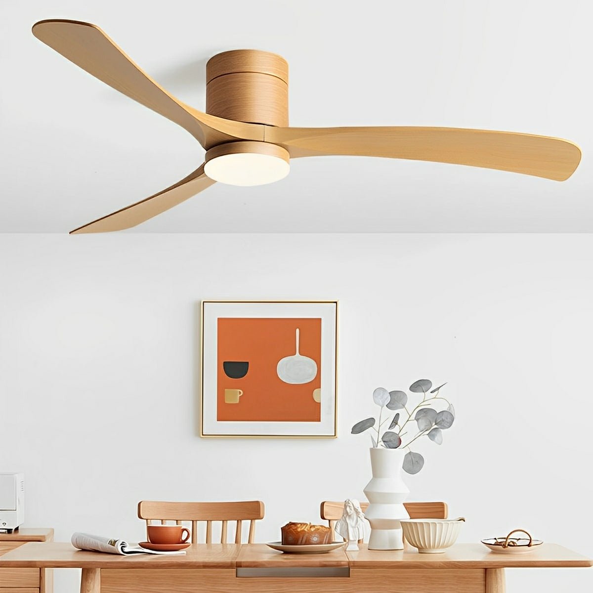Ceiling Fan with LED Light — Silent 6-Speed Reversible Fan 3