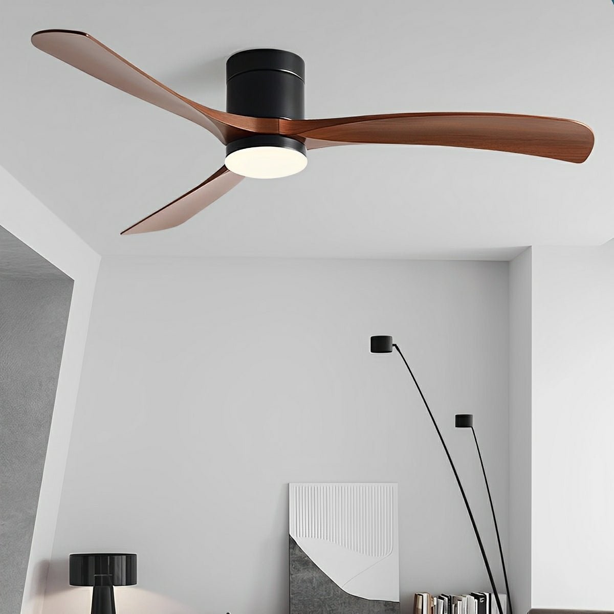 Ceiling Fan with LED Light — Silent 6-Speed Reversible Fan 4