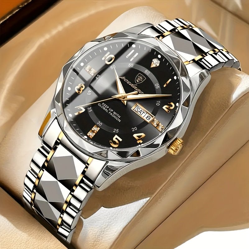 Men's Sport Watch Waterproof — Digital & Quartz 50m Multifunctional 7