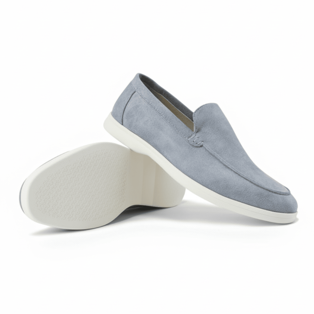 Mocassini Scamosciati Uomo Slip-On Eleganti con Soletta Comfort