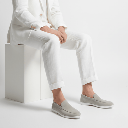 Mocassini Scamosciati Uomo Slip-On Eleganti con Soletta Comfort
