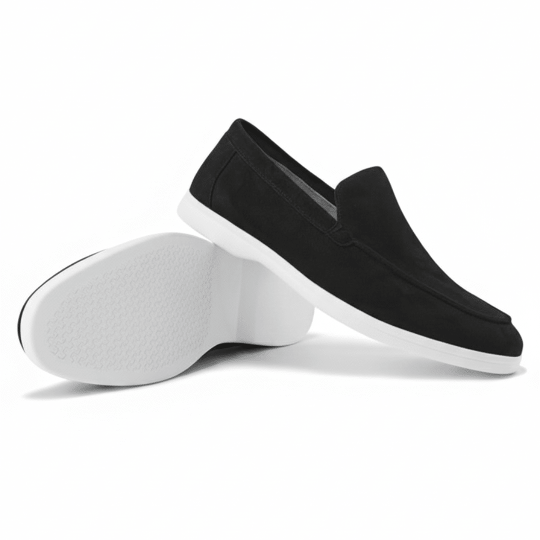 Mocassini Scamosciati Uomo Slip-On Eleganti con Soletta Comfort