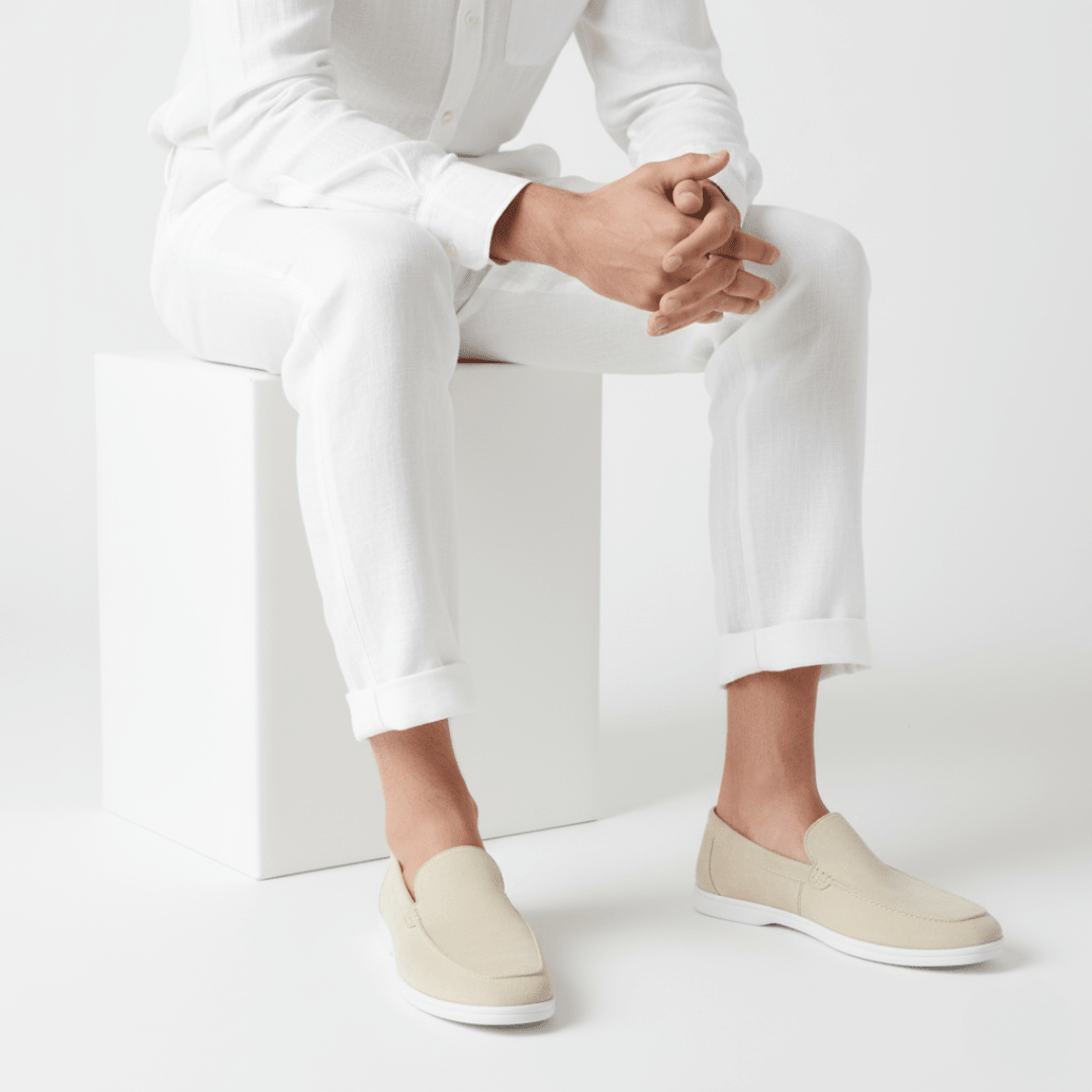 Mocassini Scamosciati Uomo Slip-On Eleganti con Soletta Comfort