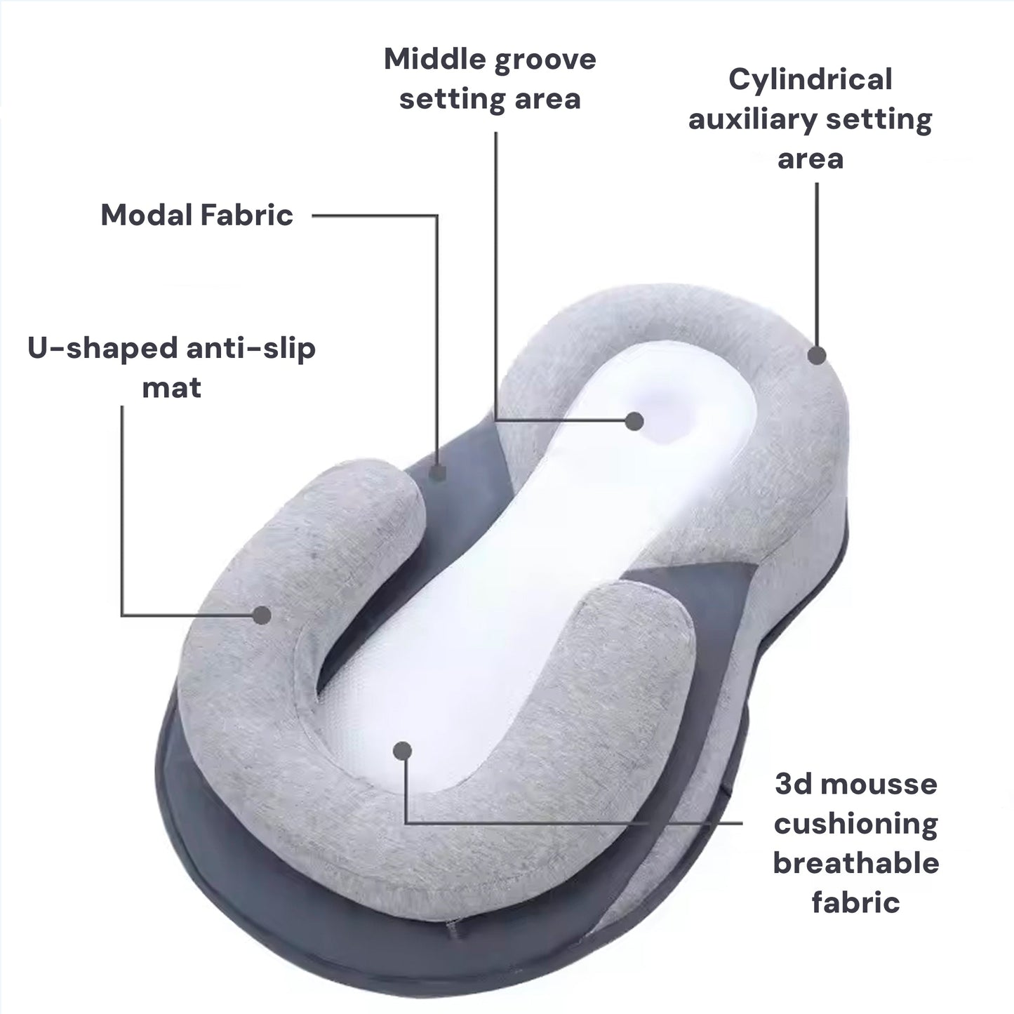 Anti-reflux Babybed met Inclinatiekussen van 15°
