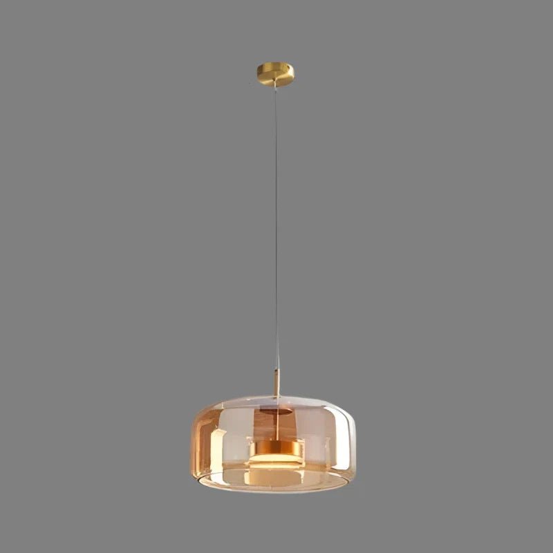 Lampada Sospensione Vetro Design Minimalista Moderna