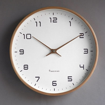 Silent Wooden Wall Clock — Minimalist Scandinavian Design 3
