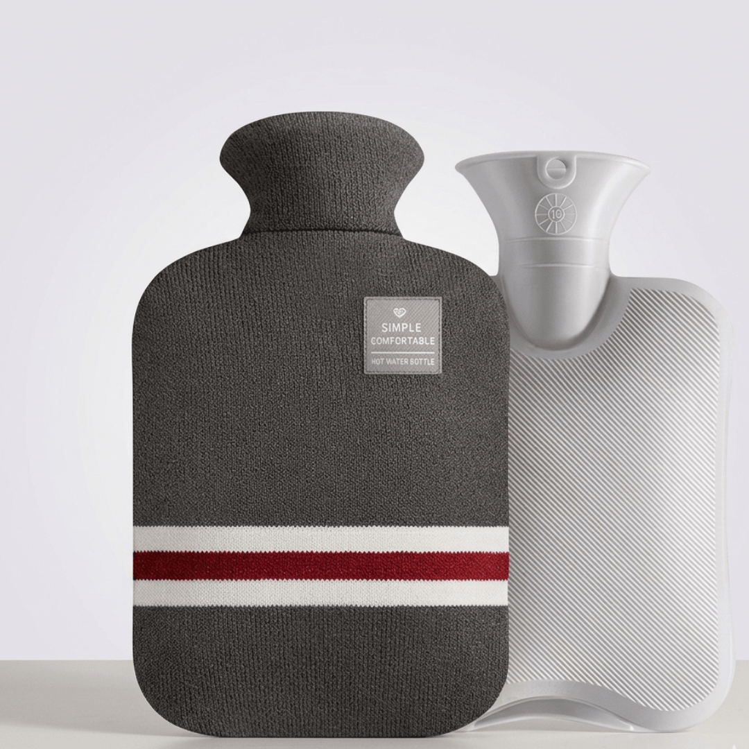 Borsa dell'Acqua Calda XL 2L con Fodera in Maglia — Calore Duraturo