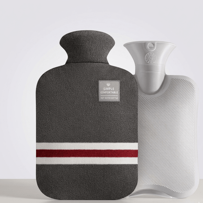 Borsa dell'Acqua Calda XL 2L con Fodera in Maglia — Calore Duraturo