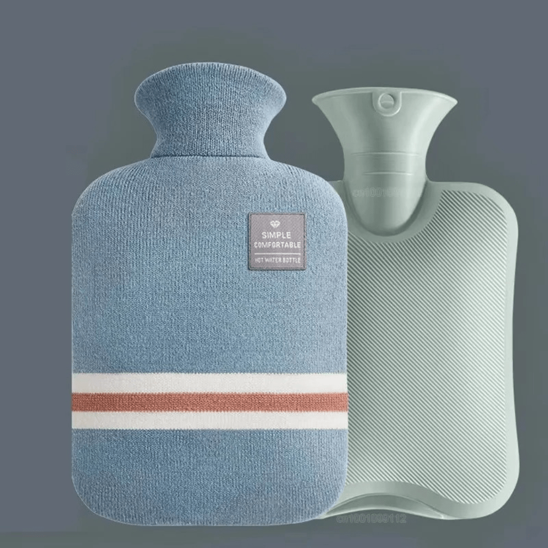 Borsa dell'Acqua Calda XL 2L con Fodera in Maglia — Calore Duraturo