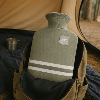 Borsa dell'Acqua Calda XL 2L con Fodera in Maglia — Calore Duraturo