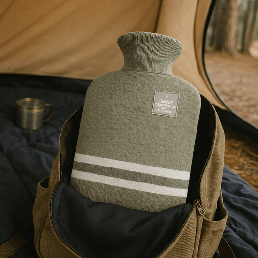 Borsa dell'Acqua Calda XL 2L con Fodera in Maglia — Calore Duraturo