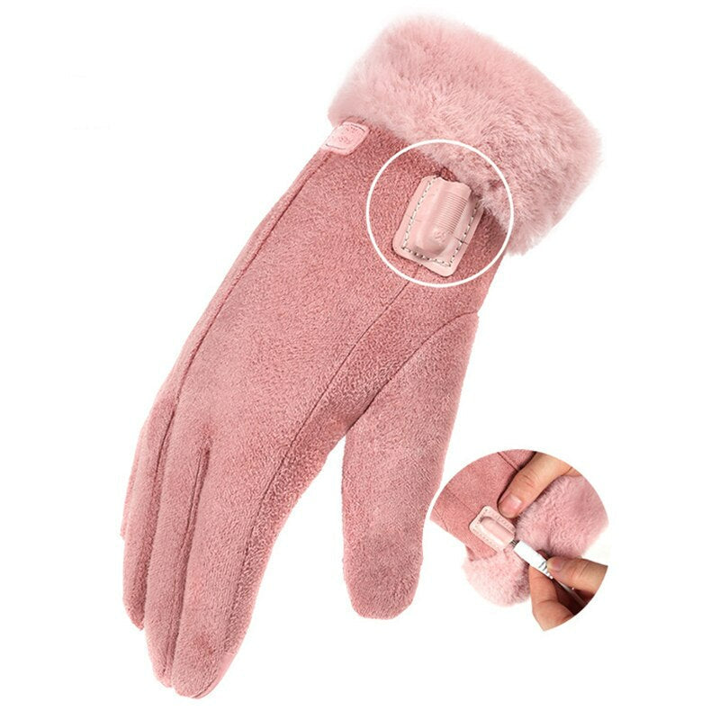 Women's Rechargeable Heated Gloves — 3 Heat Levels Fast Warm 3