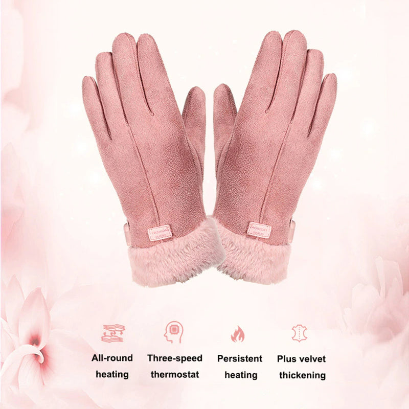 Women's Rechargeable Heated Gloves — 3 Heat Levels Fast Warm 8