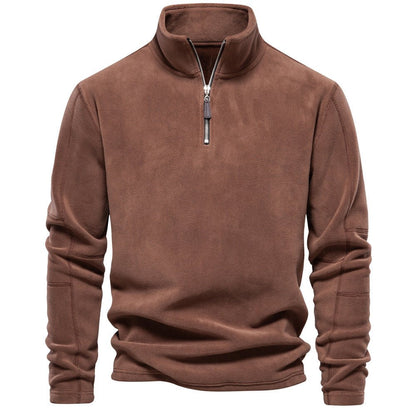 Men's Fleece Half-Zip Pullover — Warm Winter Sweatshirt 3