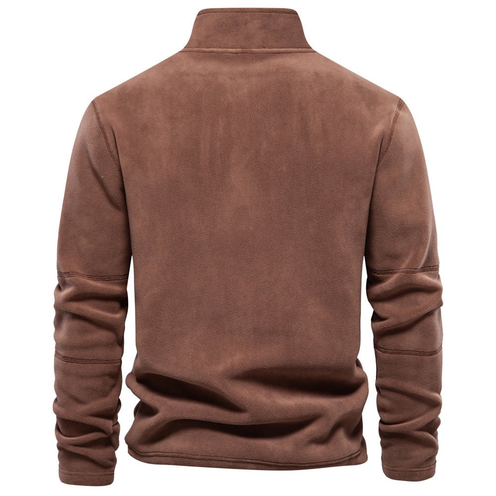 Men's Fleece Half-Zip Pullover — Warm Winter Sweatshirt 4