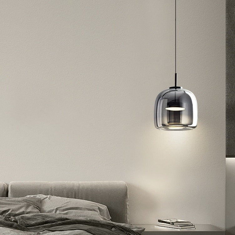 Lampada Sospensione Vetro Design Minimalista Moderna