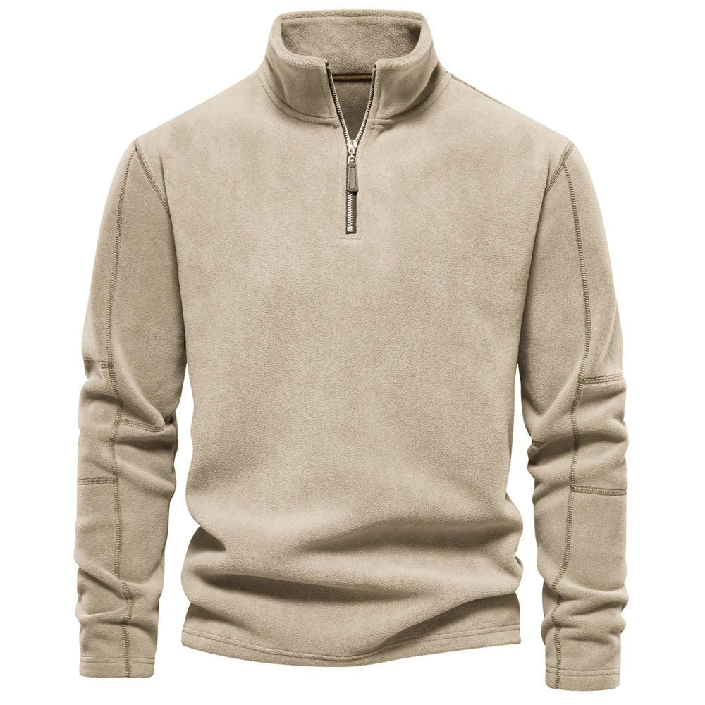 Men's Fleece Half-Zip Pullover — Warm Winter Sweatshirt 5