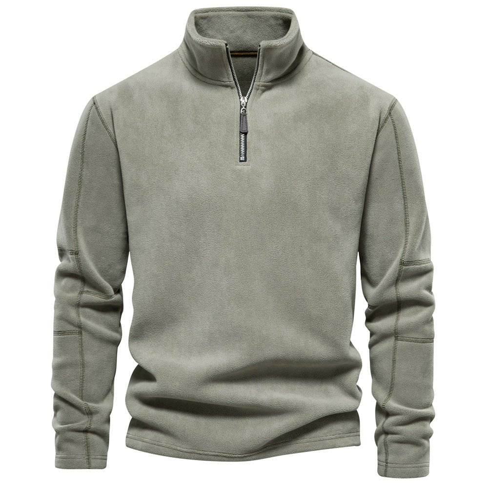 Men's Fleece Half-Zip Pullover — Warm Winter Sweatshirt 7
