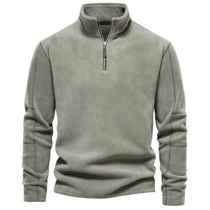 Men's Fleece Half-Zip Pullover — Warm Winter Sweatshirt 7