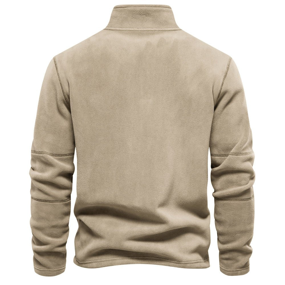 Men's Fleece Half-Zip Pullover — Warm Winter Sweatshirt 6