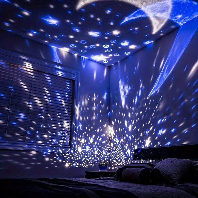 Rotating Star Projector Night Light — LED Kids Room Lamp 7