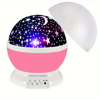 Rotating Star Projector Night Light — LED Kids Room Lamp 1