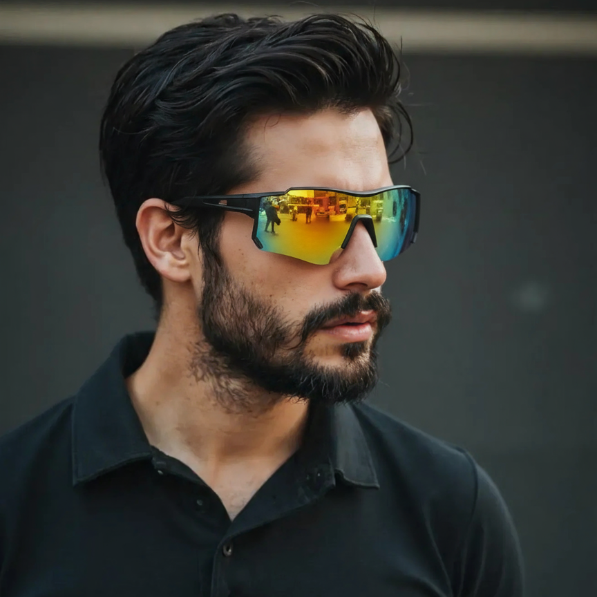 Sportieve Herenzonnebril met UV-bescherming van Polycarbonaat