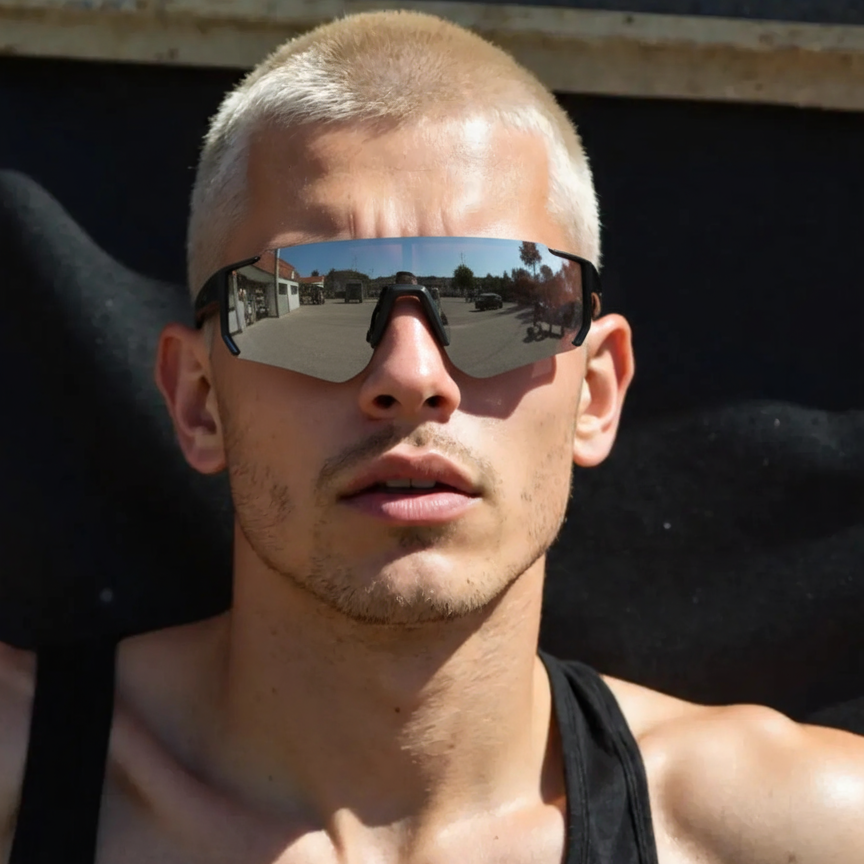 Sportieve Herenzonnebril met UV-bescherming van Polycarbonaat