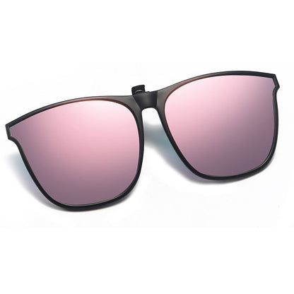 Polariserende UV400 opvouwbare zonnebril met clip voor heren en dames