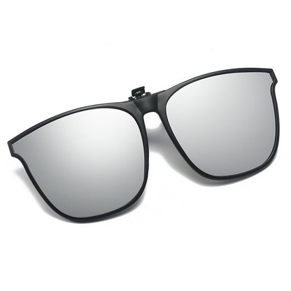 Polariserende UV400 opvouwbare zonnebril met clip voor heren en dames