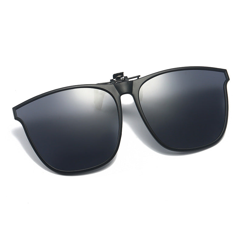 Polariserende UV400 opvouwbare zonnebril met clip voor heren en dames