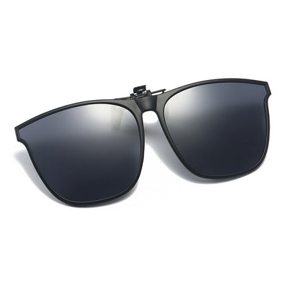 Polariserende UV400 opvouwbare zonnebril met clip voor heren en dames