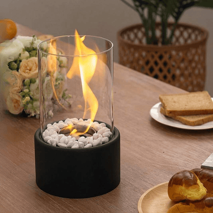 Flareon Oil Flame Lamp — Elegant Glass & Metal Indoor Outdoor 8