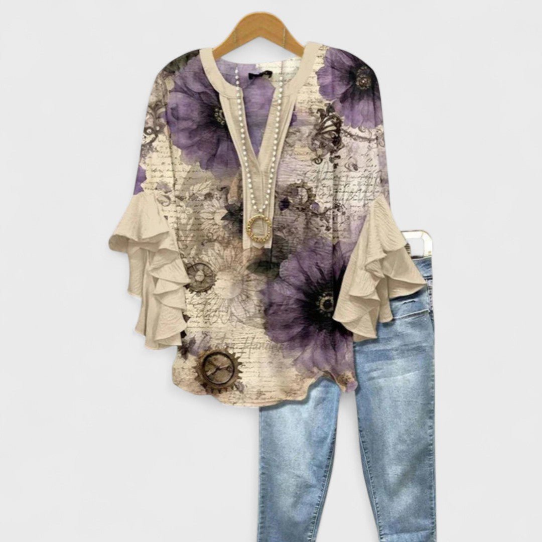 Blusa Leggera da Giorno Donna Elegante e Traspirante