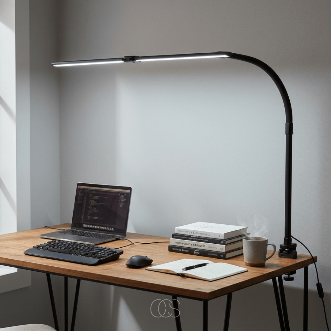 Dimmable Desk Lamp — 3 Color Modes LED 1200lm Flexible Neck 1