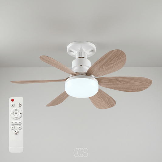 LED Ceiling Fan Dimmable with Remote Control — 6 Blades 40W 1