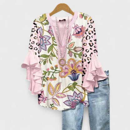 Blusa Leggera da Giorno Donna Elegante e Traspirante