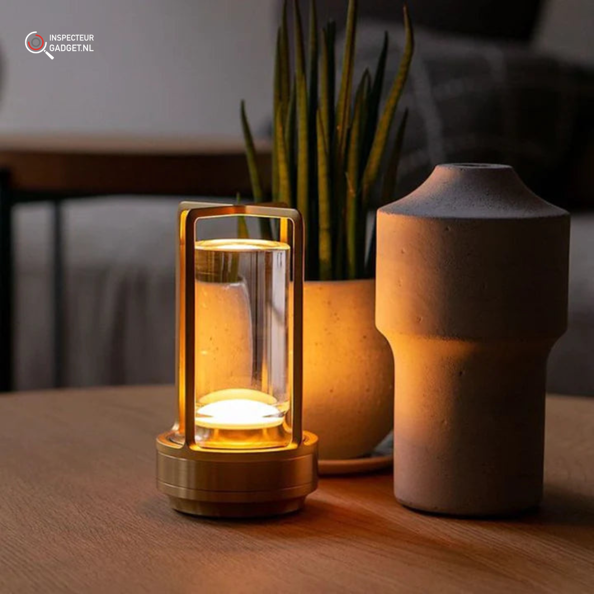 Wireless Rechargeable Table Lamp — Dimmable 28h Battery LED 4