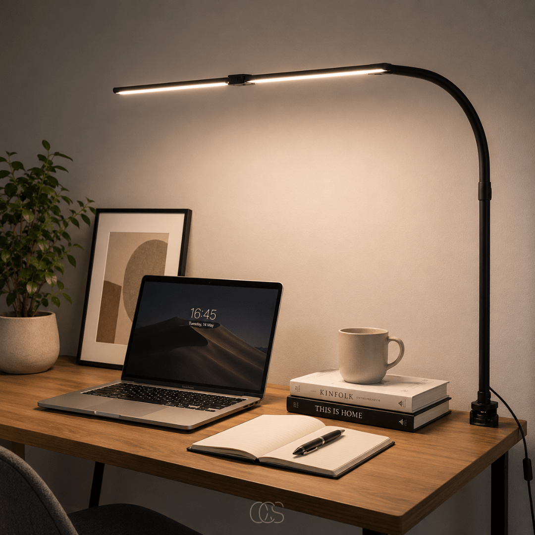 Dimmable Desk Lamp — 3 Color Modes LED 1200lm Flexible Neck 7