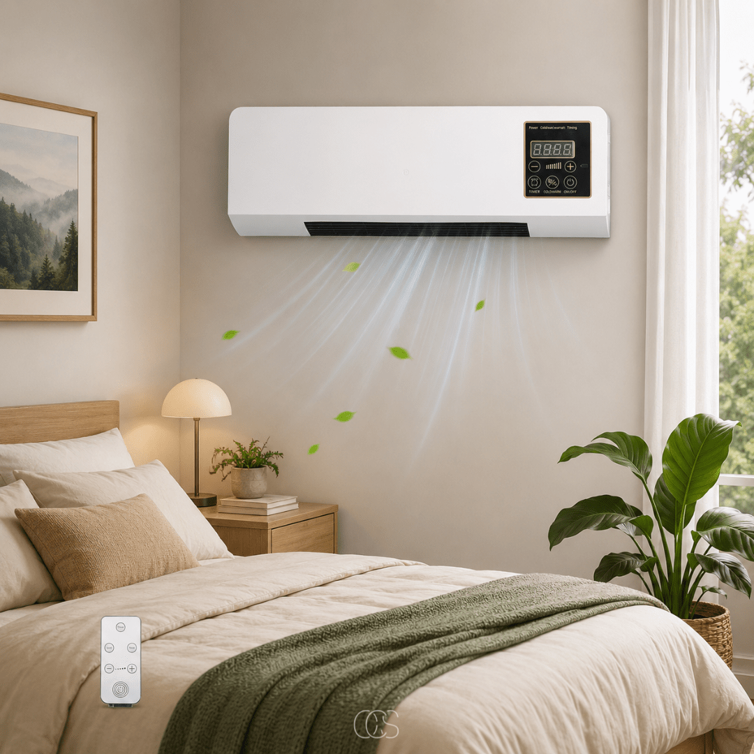 Wall-Mounted Fan Heater with Remote Control & Timer 5