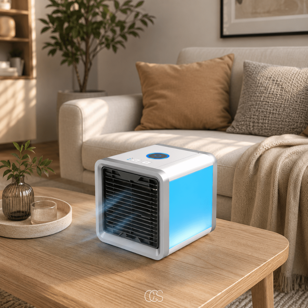 Portable Mini Air Cooler 3-in-1 USB with LED Light — 8 Hours 3